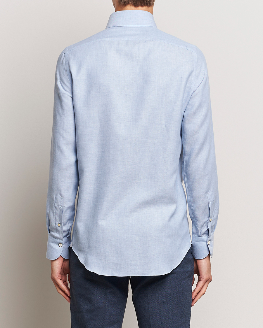 Homme | Chemises | Finamore Napoli | Milano Slim Cashmere BD Shirt Light Blue
