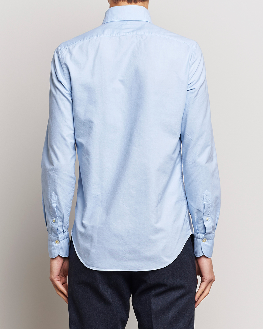 Homme | Chemises | Finamore Napoli | Tokyo Slim Oxford Button Down Shirt Light Blue