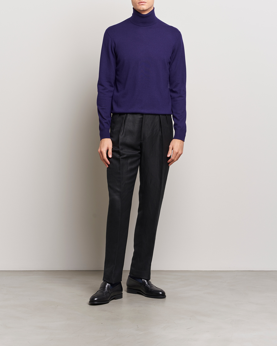 Homme | Pulls Et Tricots | Ralph Lauren Purple Label | Cashmere Jersey Rollneck Purple