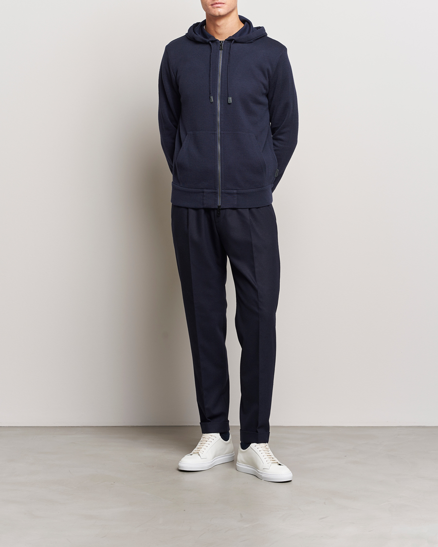 Homme | Pulls Et Tricots | Ralph Lauren Purple Label | Luxury Fleece Full Zip Sweater Navy