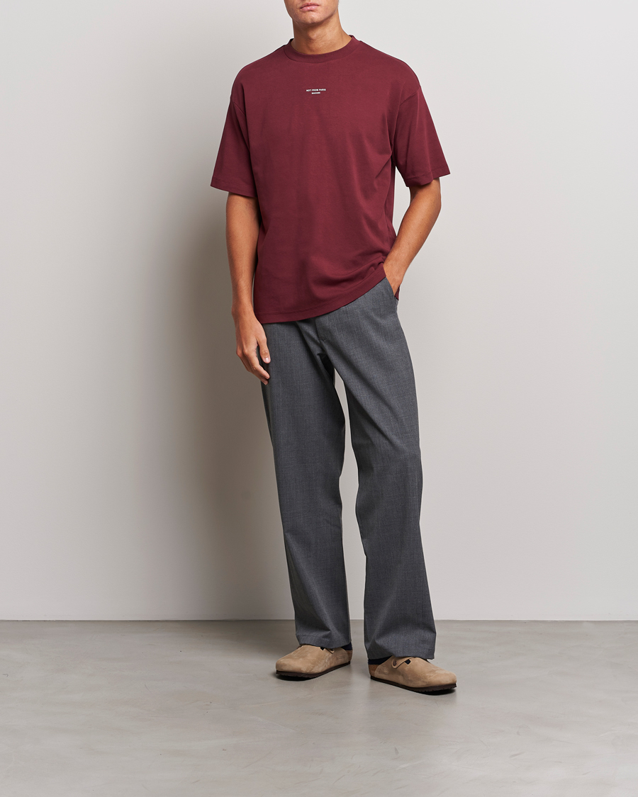 Homme | T-shirts | Drôle de Monsieur | Classic NFPM T-Shirt Wine