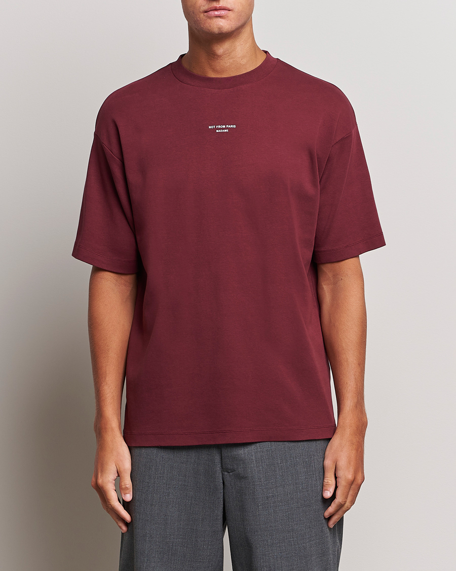 Homme | T-shirts | Drôle de Monsieur | Classic NFPM T-Shirt Wine