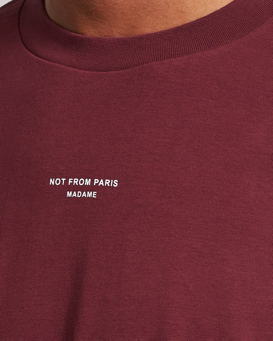 Homme | T-shirts | Drôle de Monsieur | Classic NFPM T-Shirt Wine