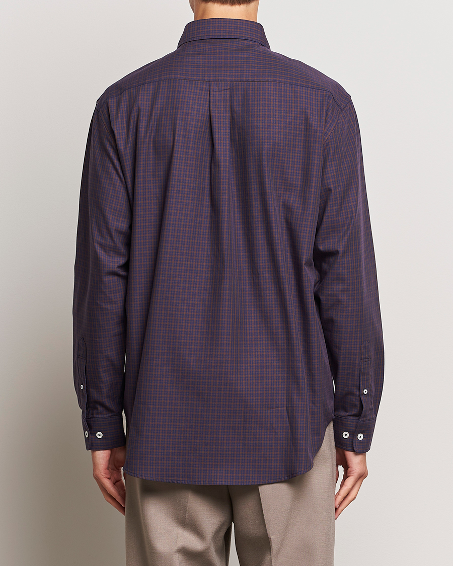 Homme | Chemises | Drôle de Monsieur | Signature Check Shirt Dark Brown
