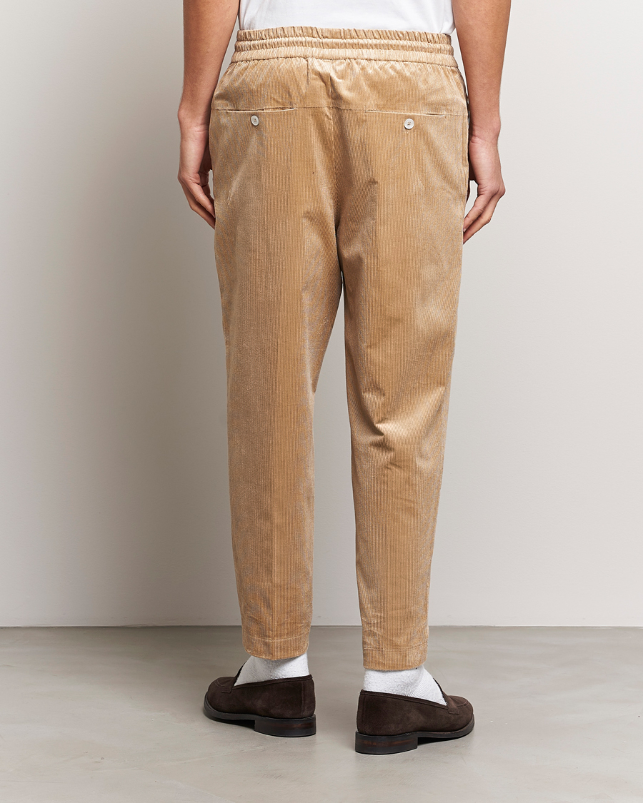 Homme | Pantalons | Drôle de Monsieur | Drawstring Corduroy Troursers Beige