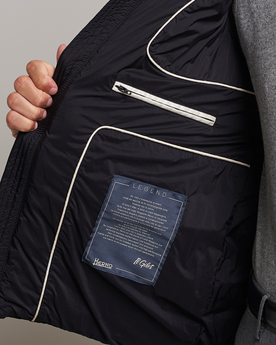 Homme | Manteaux Et Vestes | Herno | Nuage Down Vest Black