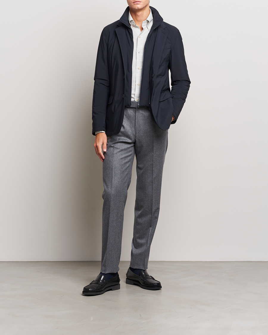 Homme | Manteaux Et Vestes | Herno | Nylon City Blazer Navy