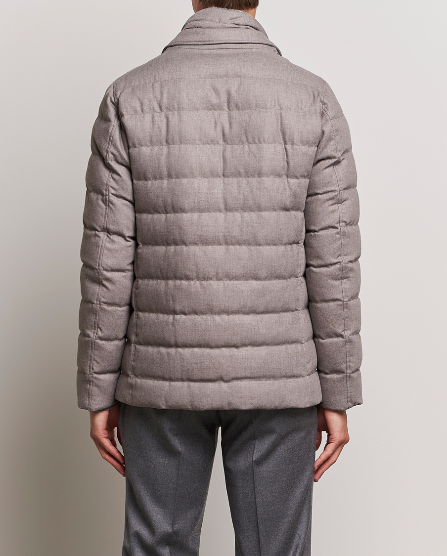 Homme | Manteaux Et Vestes | Herno | Flannel Down Blazer Beige