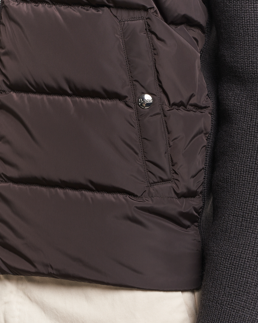 Homme | Manteaux Et Vestes | Herno | Knitted Hybrid Jacket Marrone