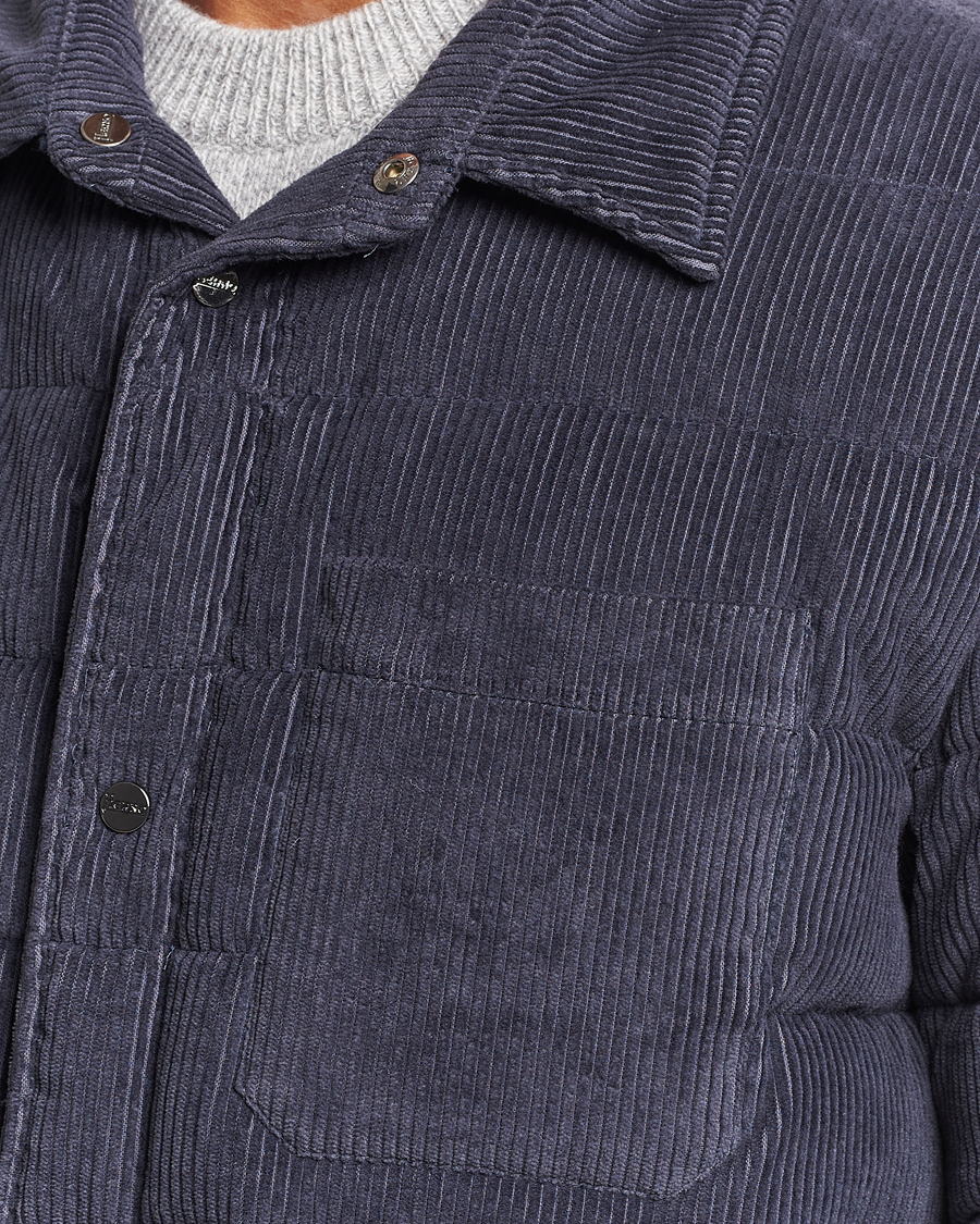 Homme | Manteaux Et Vestes | Herno | Corduroy Shirt Jacket Navy