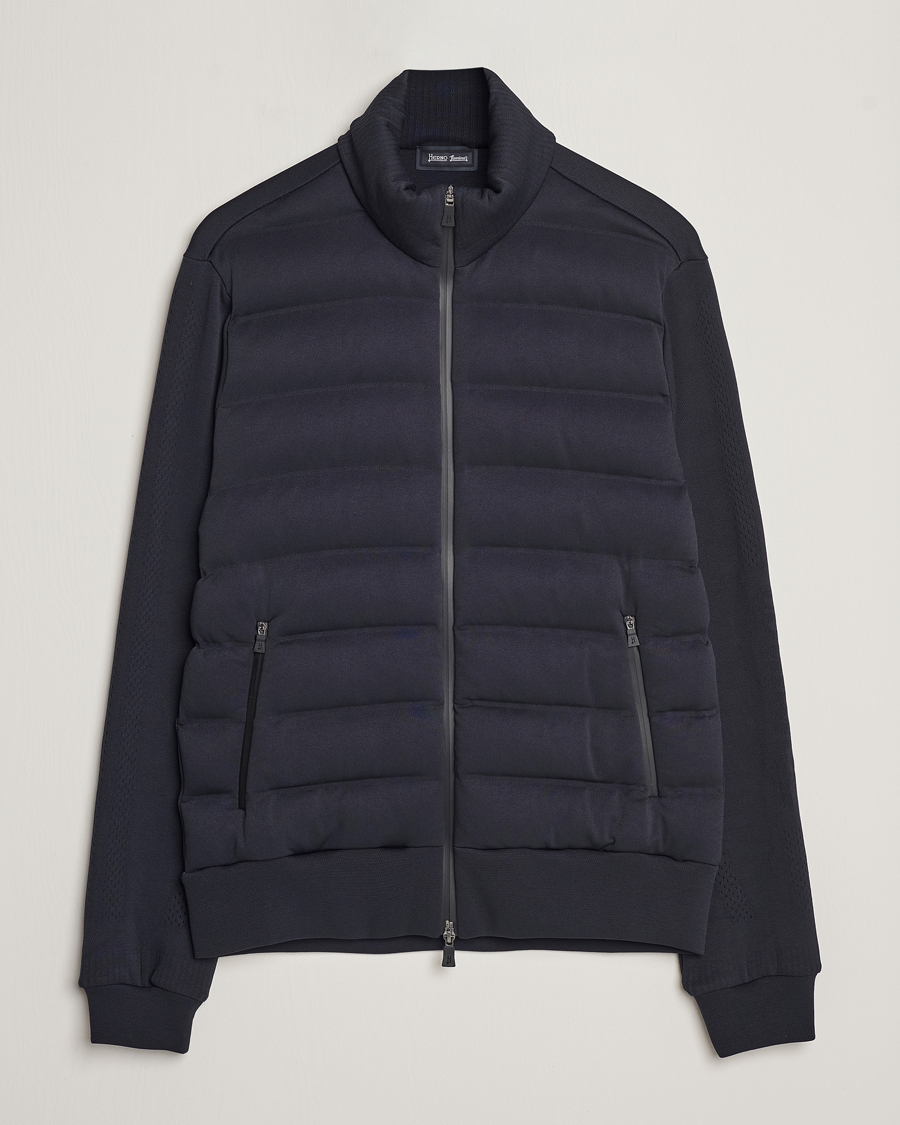 Homme | Pulls Et Tricots | Herno | Laminar Zip Cardigan Navy