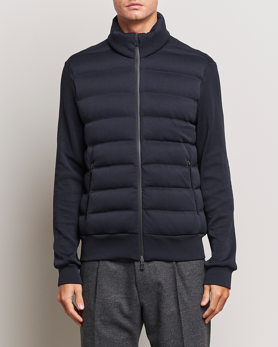Homme | Pulls Et Tricots | Herno | Laminar Zip Cardigan Navy