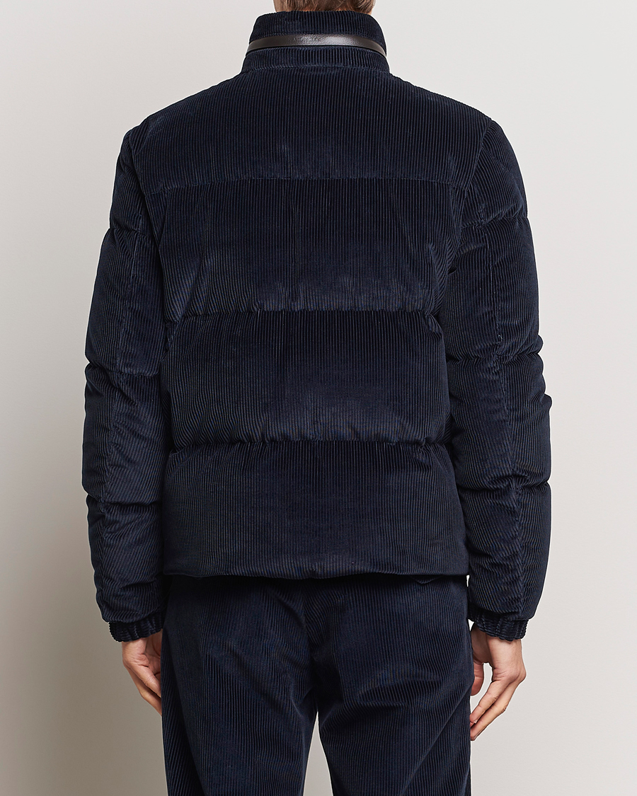 Homme | Manteaux Et Vestes | Moncler | Besbre Corduroy Down Jacket Navy