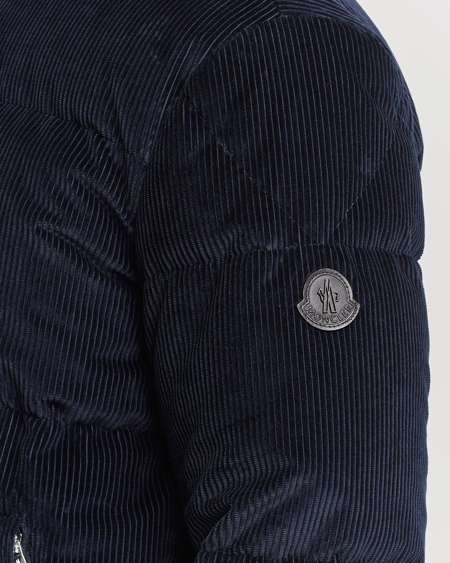 Homme | Manteaux Et Vestes | Moncler | Besbre Corduroy Down Jacket Navy