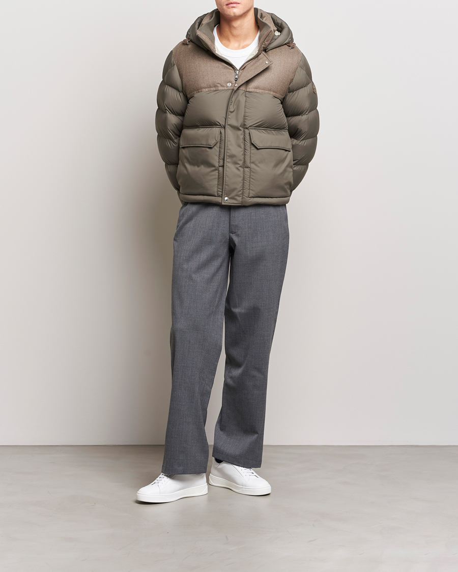 Homme | Manteaux Et Vestes | Moncler | Mussala Short Down Parka Taupe