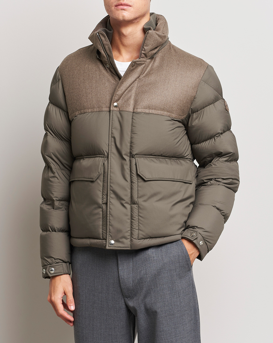 Homme | Manteaux Et Vestes | Moncler | Mussala Short Down Parka Taupe