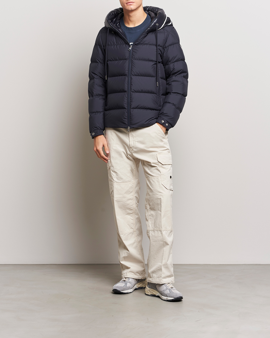 Homme | Manteaux Et Vestes | Moncler | Cardere Hooded Down Jacket Navy