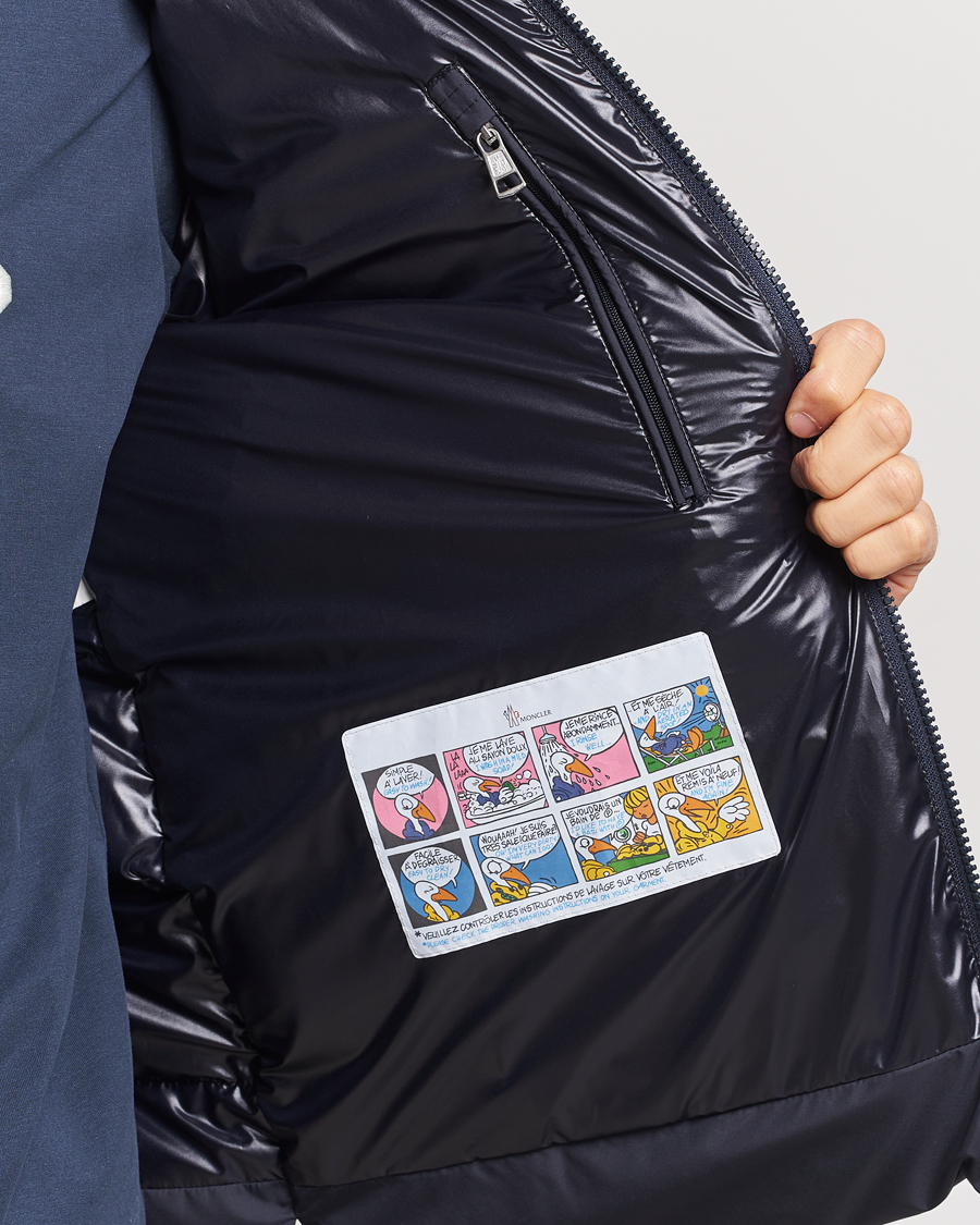 Homme | Manteaux Et Vestes | Moncler | Cardere Hooded Down Jacket Navy