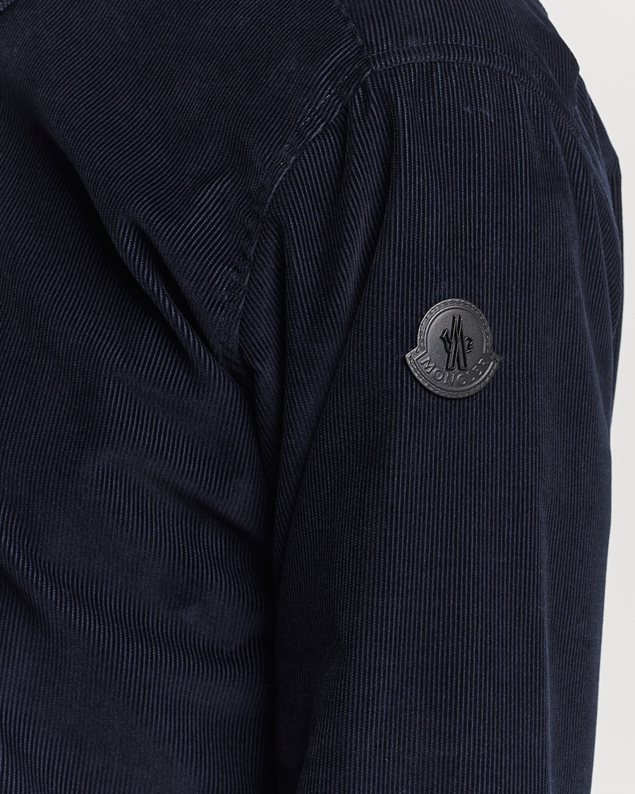 Homme | Chemises | Moncler | Corduroy Casual Shirt Navy