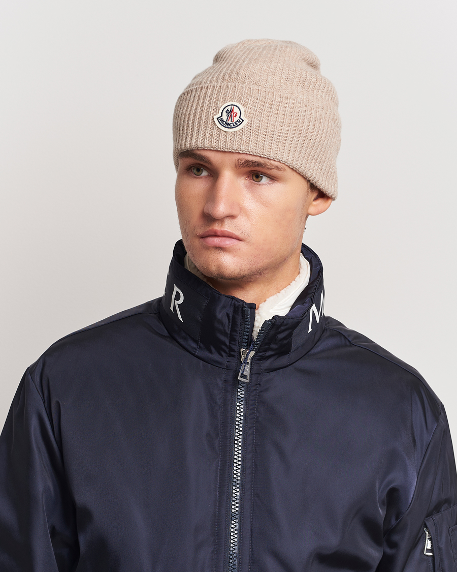 Homme | Moncler Cashmere Beanie Beige | Moncler | Cashmere Beanie Beige