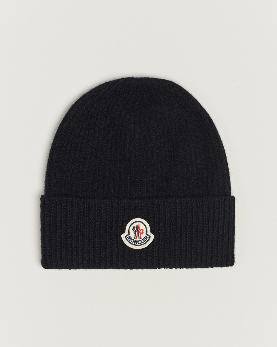 Homme | Moncler Cashmere Beanie Black | Moncler | Cashmere Beanie Black