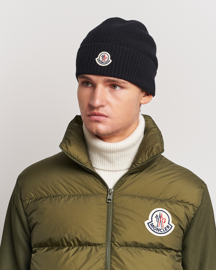 Homme | Moncler Cashmere Beanie Black | Moncler | Cashmere Beanie Black