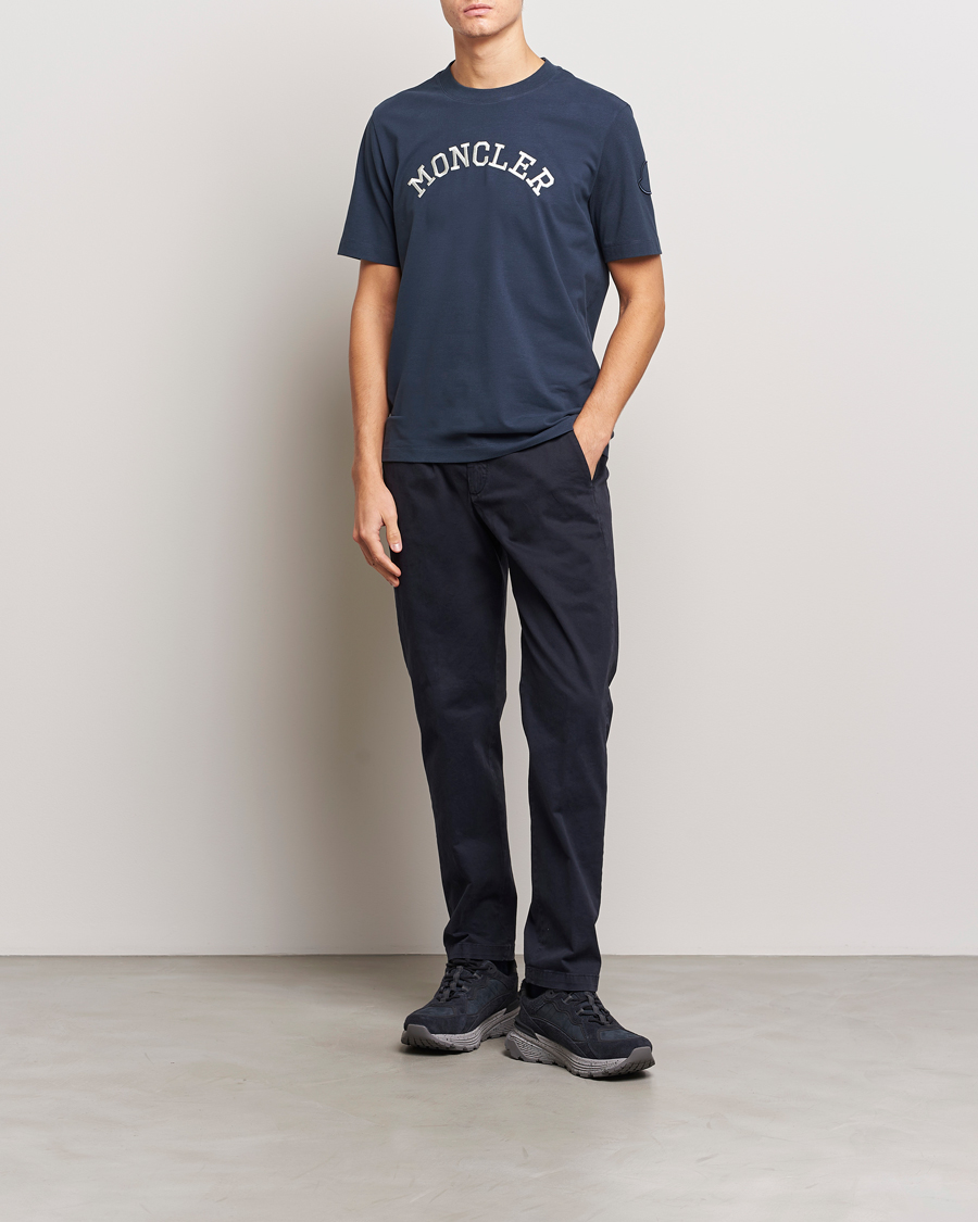 Homme | T-shirts | Moncler | Lettering T-Shirt Navy
