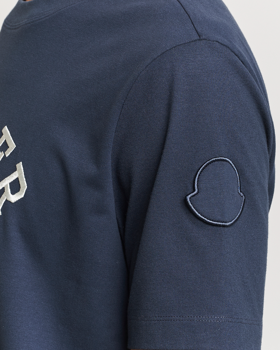 Homme | T-shirts | Moncler | Lettering T-Shirt Navy
