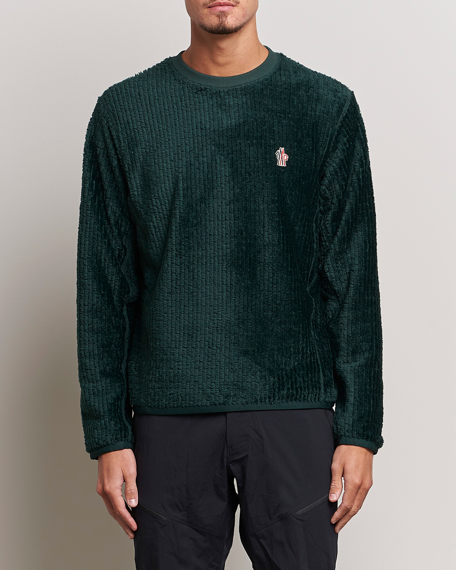 Homme | Moncler | Moncler Grenoble | Fluffy Sweatshirt Green