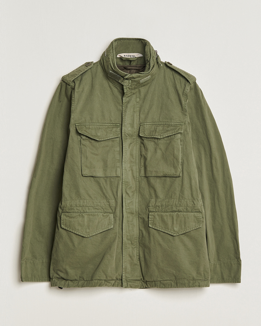 Homme | Manteaux Et Vestes | Aspesi | Lined Cotton Field Jacket Military
