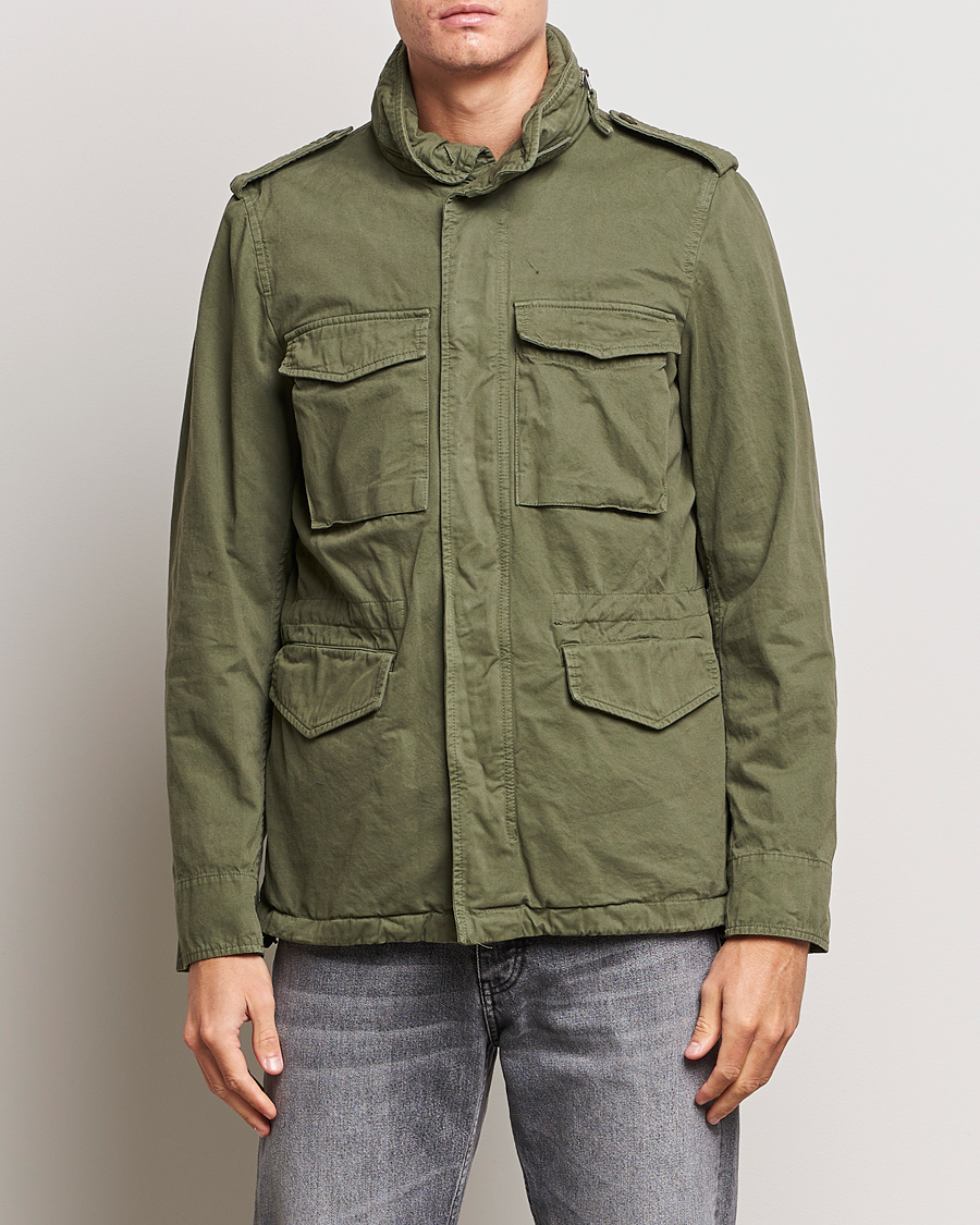 Homme | Manteaux Et Vestes | Aspesi | Lined Cotton Field Jacket Military