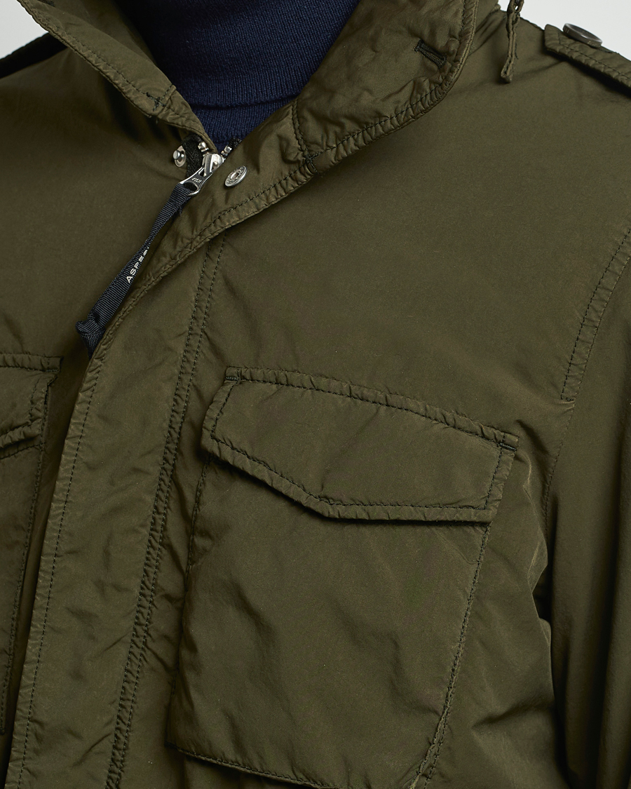 Homme | Manteaux Et Vestes | Aspesi | Garment Dyed Field Jacket Dark Military