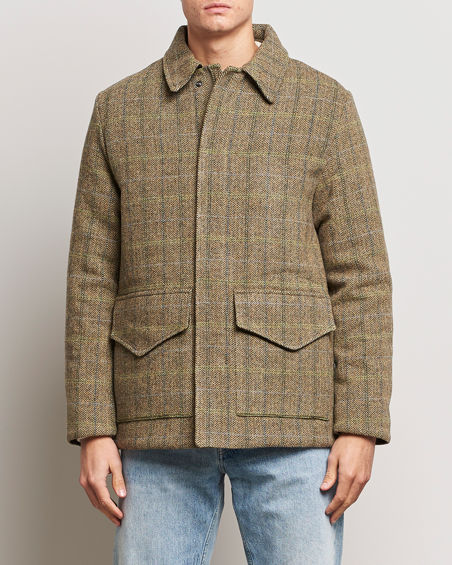 Homme | Manteaux Et Vestes | Aspesi | Tweed Hunting Jacket Green Check