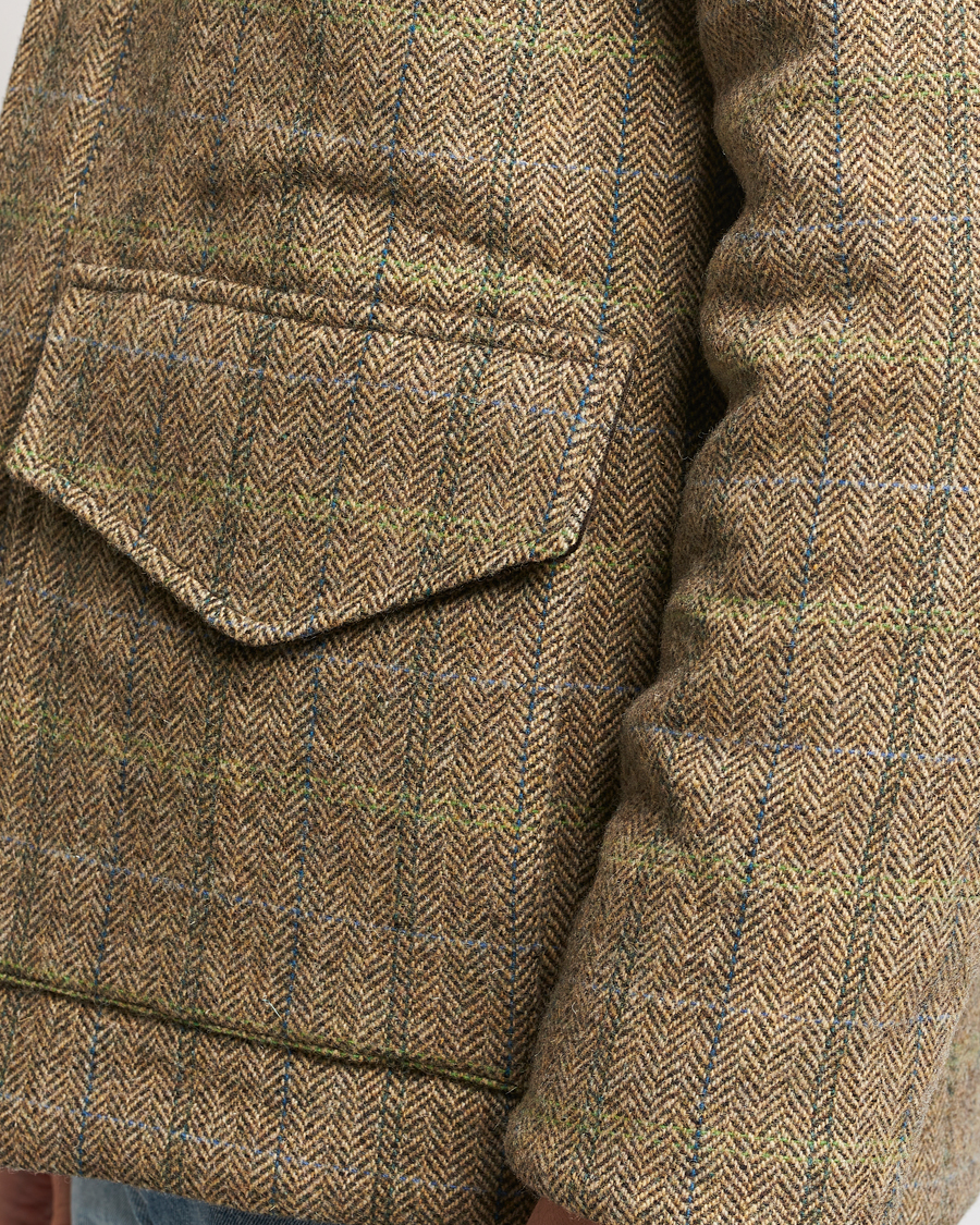 Homme | Manteaux Et Vestes | Aspesi | Tweed Hunting Jacket Green Check