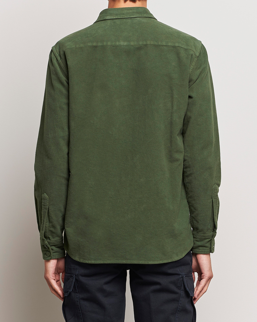 Homme | Manteaux Et Vestes | Aspesi | Moleskine Shirt Jacket Dark Military