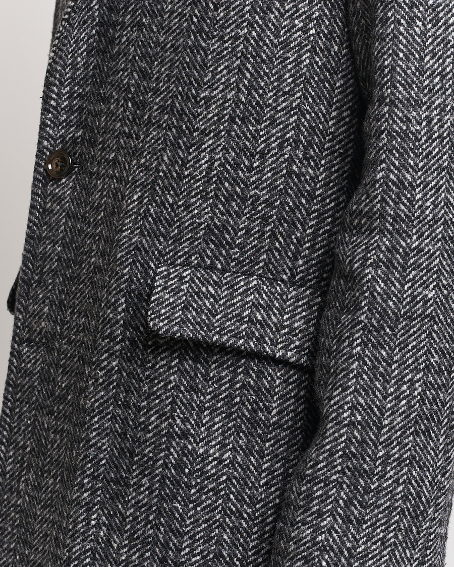 Homme | Manteaux Et Vestes | Aspesi | Herringbone Wool Coat Grey