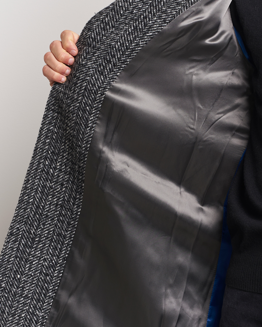 Homme | Manteaux Et Vestes | Aspesi | Herringbone Wool Coat Grey