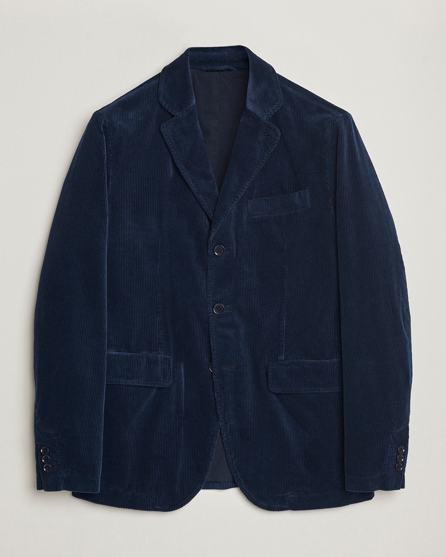 Homme | Blazers | Aspesi | Corduroy Blazer Navy