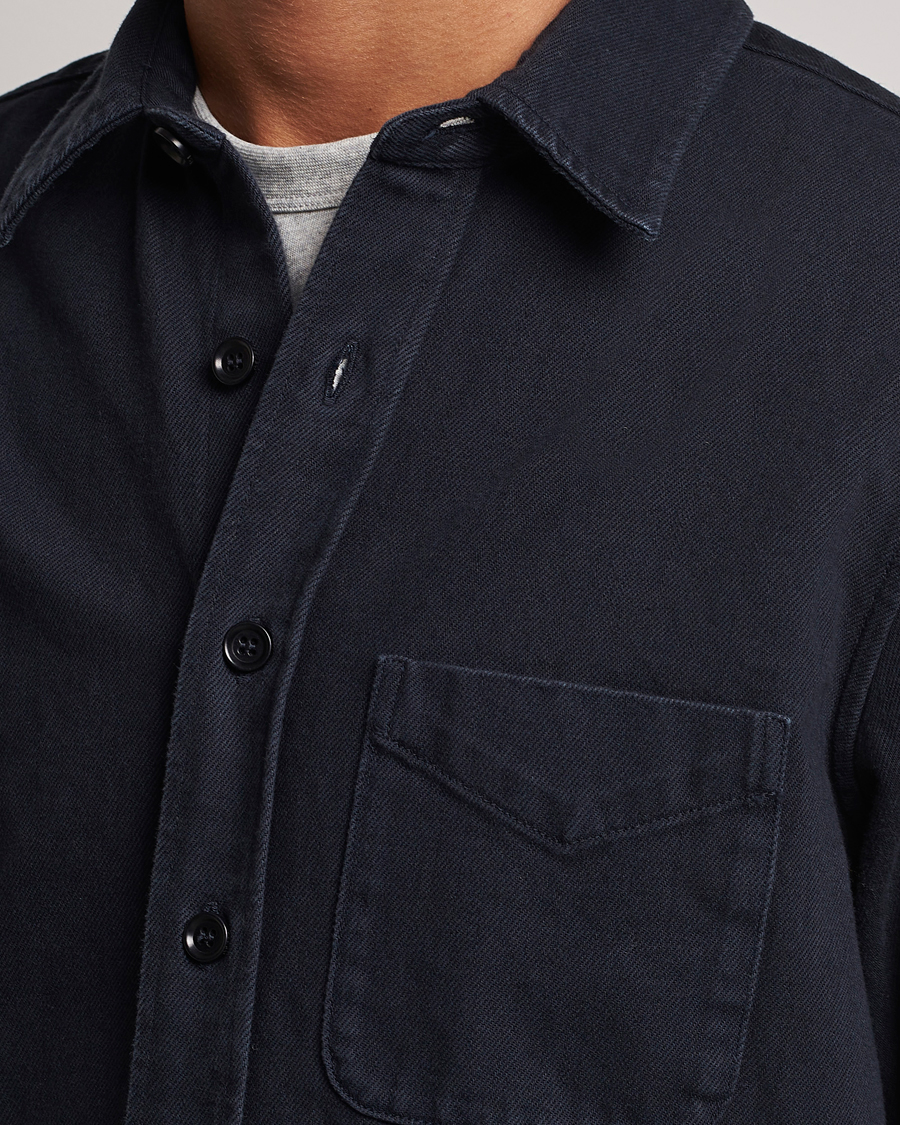 Homme | Chemises | Aspesi | Cotton Utility Shirt Navy
