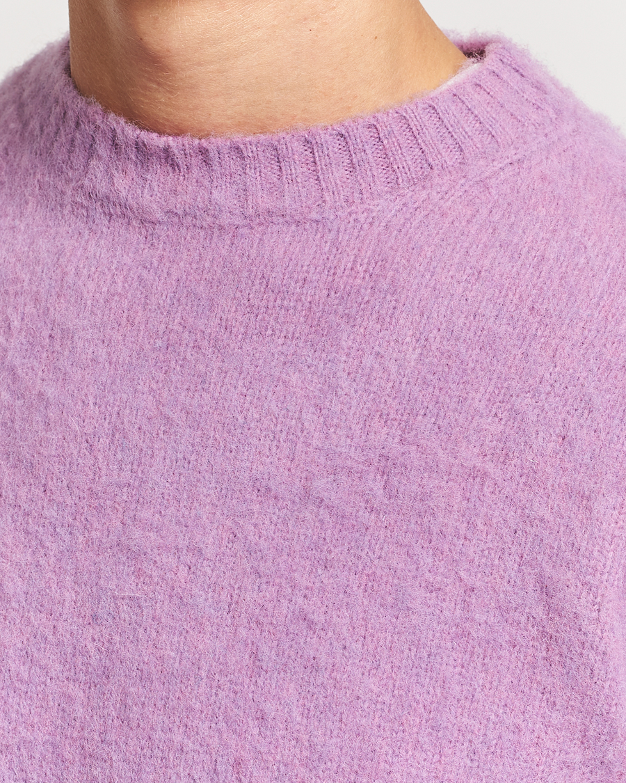 Homme | Pulls Et Tricots | Aspesi | Brushed Shetland Sweater Purple