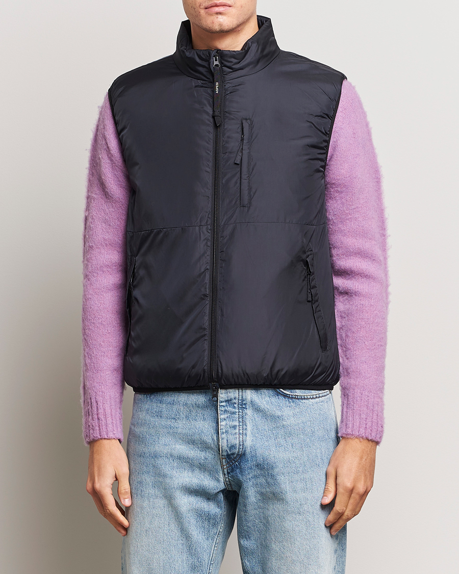 Homme | Manteaux Et Vestes | Aspesi | Jil Padded Vest Black
