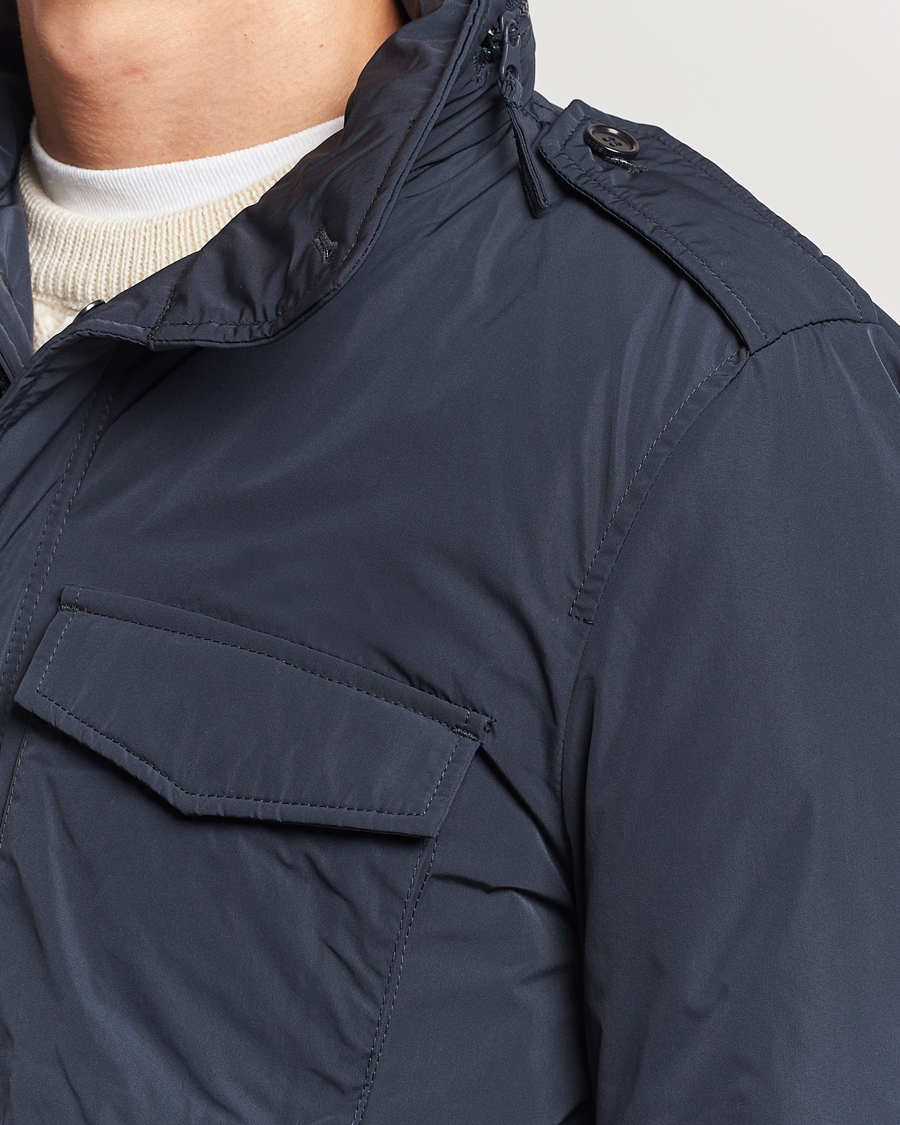 Homme | Manteaux Et Vestes | Aspesi | Minifield Nylon Field Jacket Navy