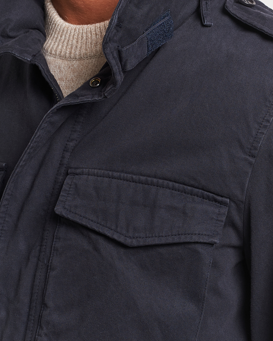 Homme | Manteaux Et Vestes | Aspesi | Lined Cotton Field Jacket Navy