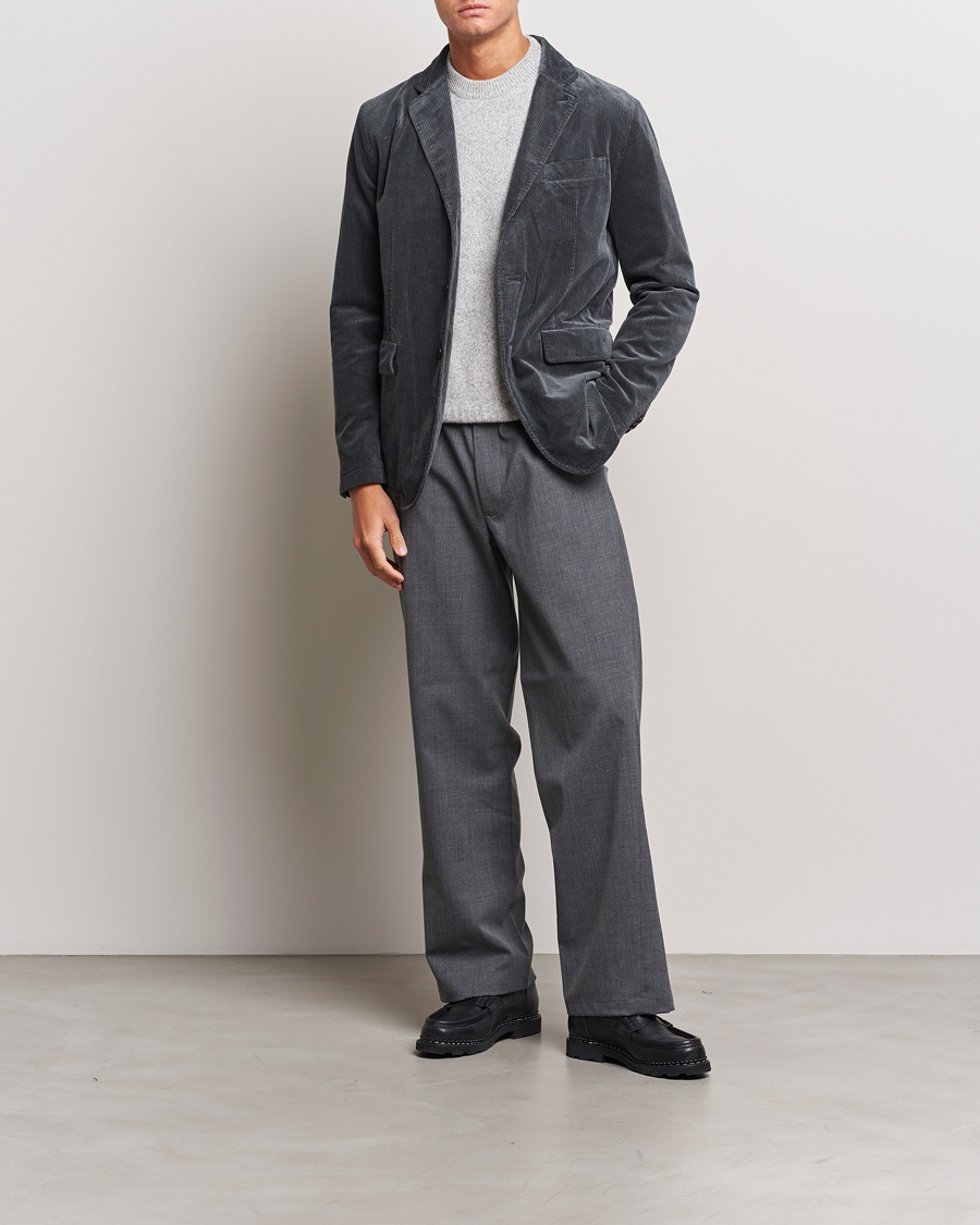 Homme | Blazers | Aspesi | Corduroy Blazer Charcoal