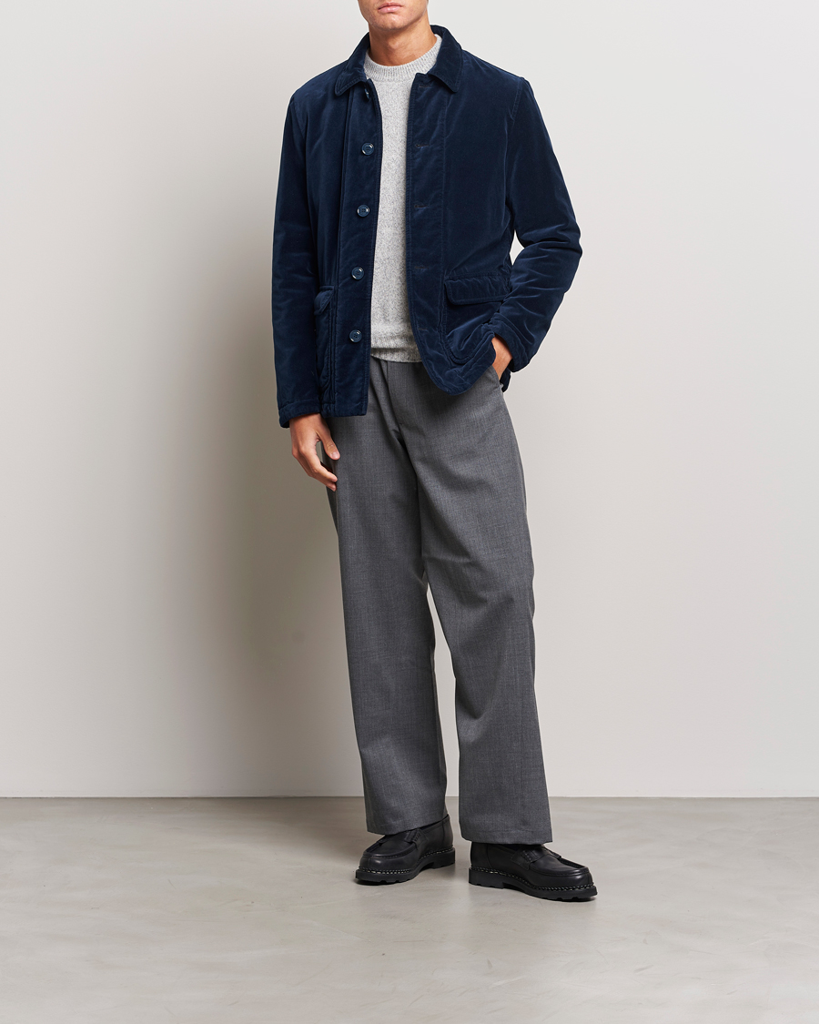 Homme | Manteaux Et Vestes | Aspesi | Tadao Corduroy Jacket Navy