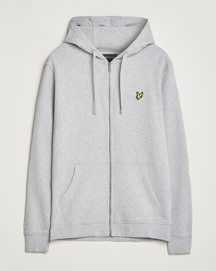 Homme | Pulls Et Tricots | Lyle & Scott | Full Zip Hoodie Light Grey