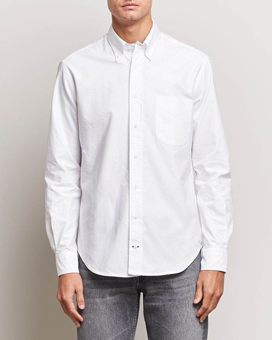 Homme | Chemises | Gitman Vintage | Button Down Oxford Shirt White