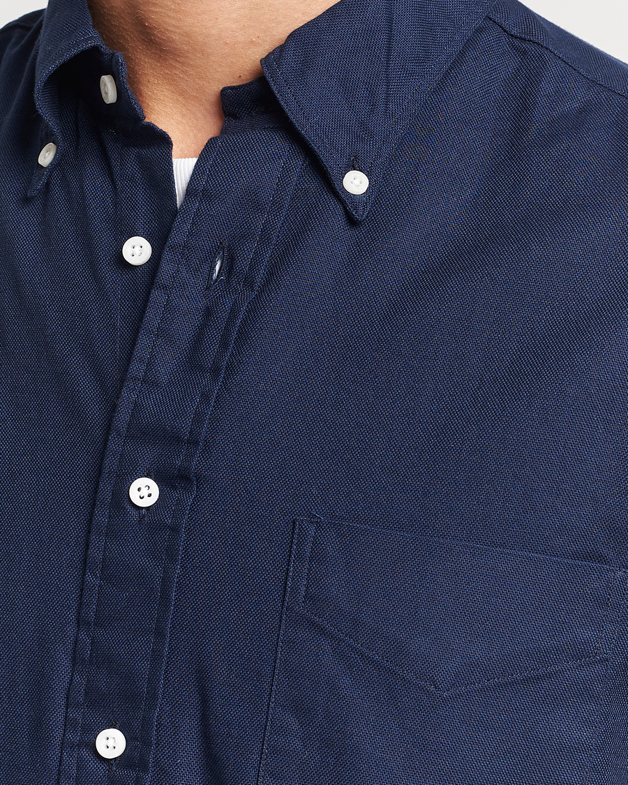 Homme | Chemises | Gitman Vintage | Button Down Hopsack Shirt Navy