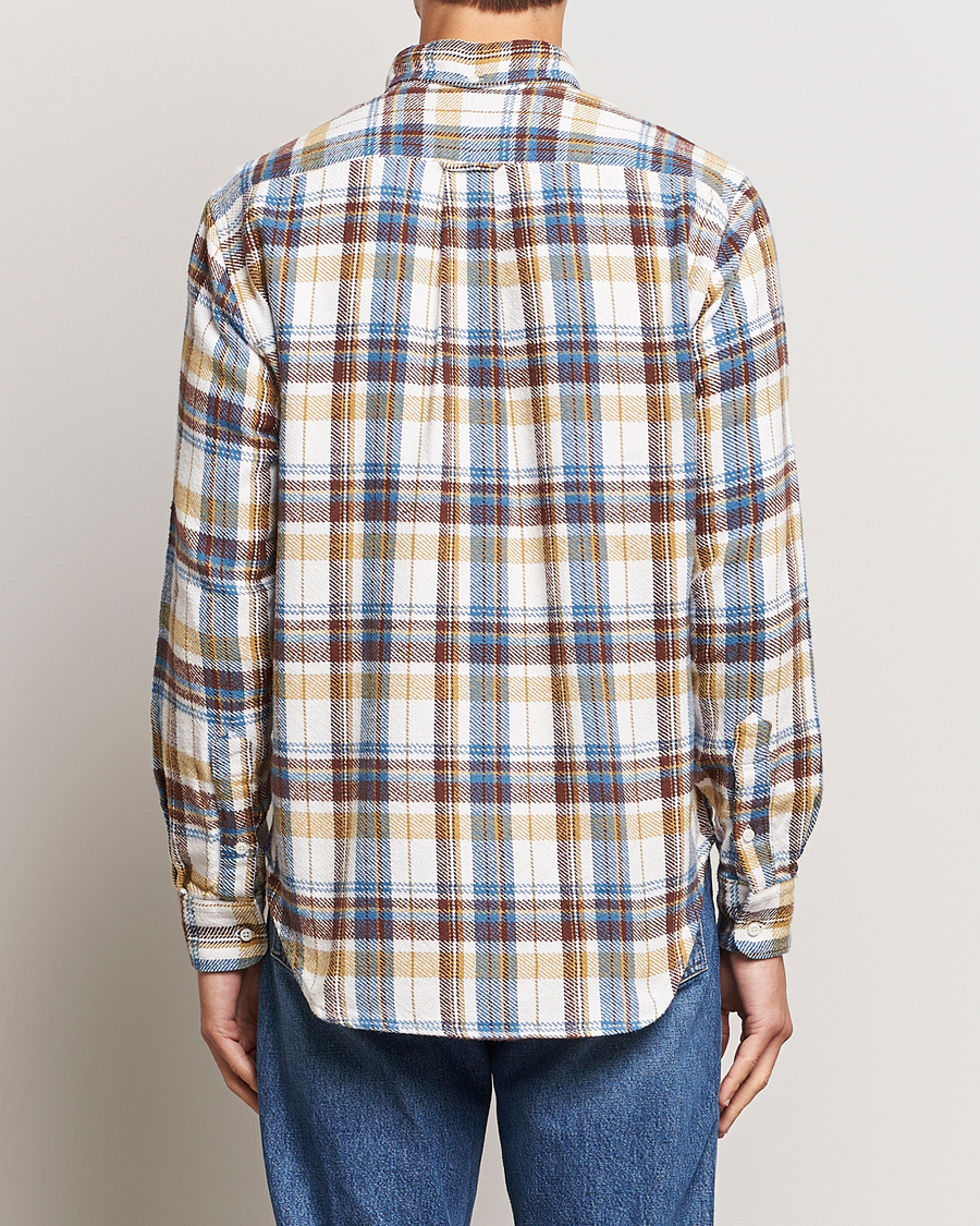 Homme | Chemises | Gitman Vintage | Button Down Triple Yarn Shirt Brown/White Check