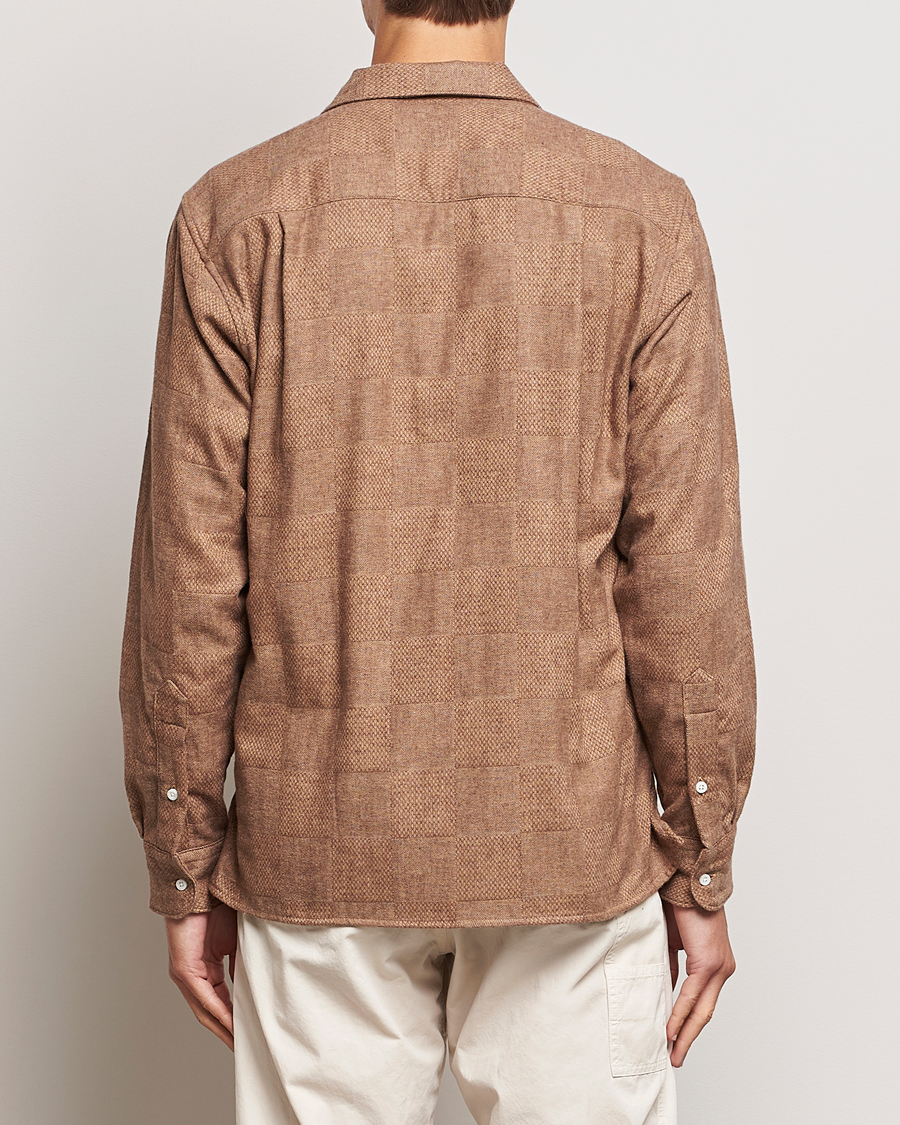 Homme | Chemises | Gitman Vintage | Brushed Patchwork Camp Shirt Tan